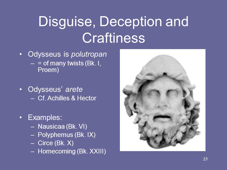 Disguise and deception odyssey